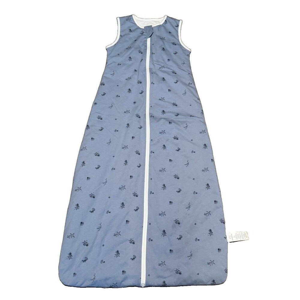 Nivolltha Baby Sleep Sack Blue Ocean, Size Large, 1.0 Tog Super Soft